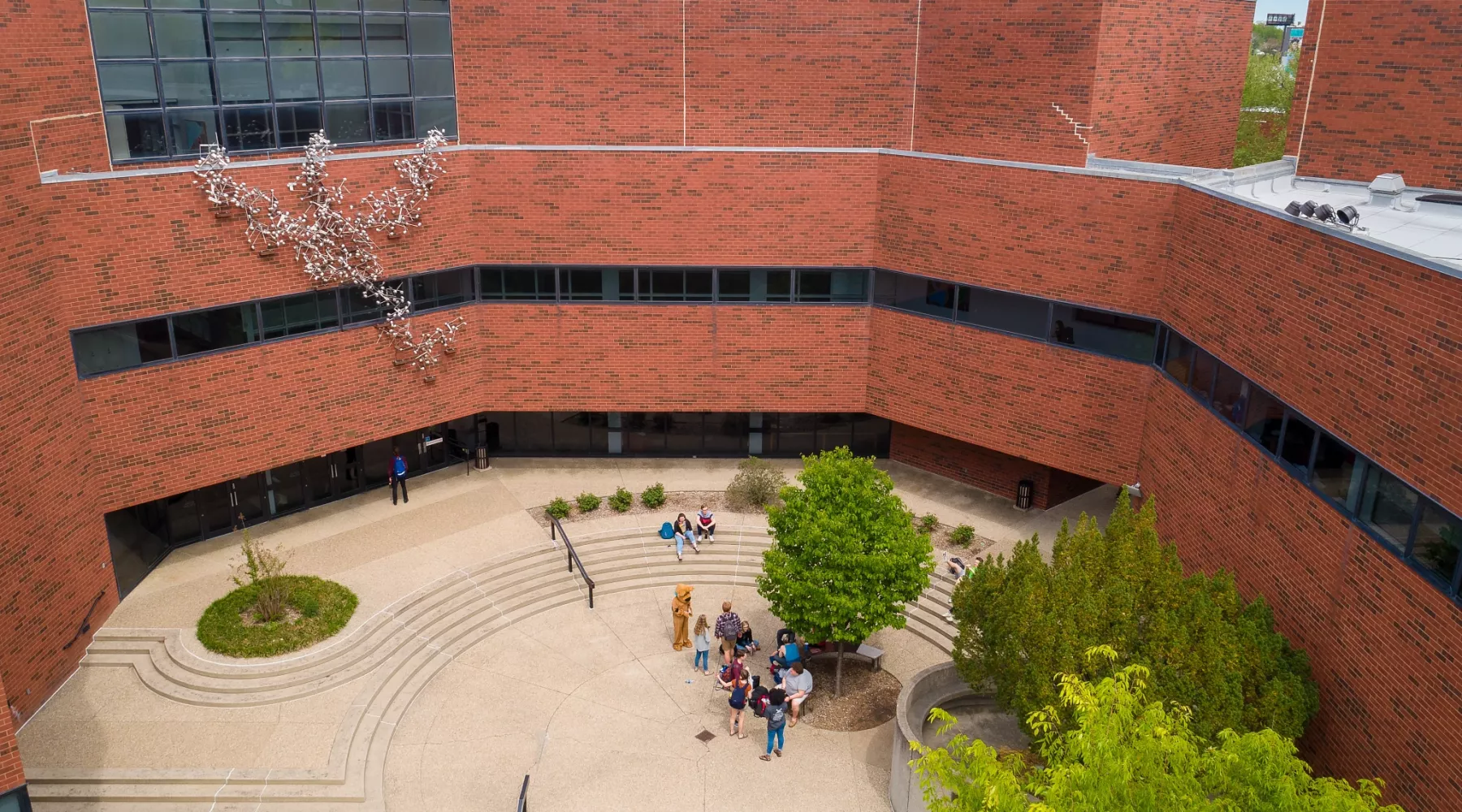 School of Music from above